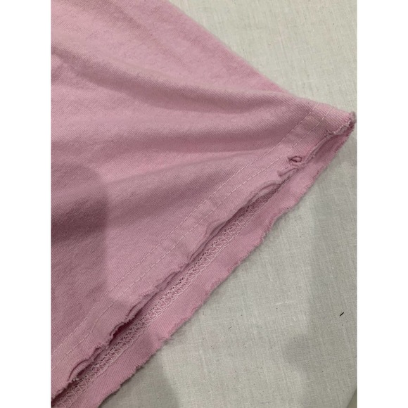 ACDC Pink Graphic Tee Fly Raw Cut Hem Size L/XL new - Picture 5 of 10